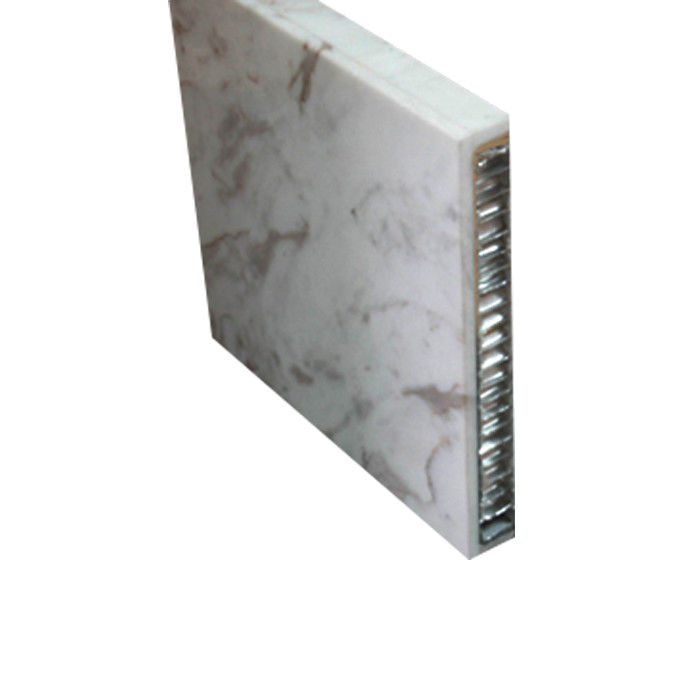 Aluminium en pierre de panneau de nid d'abeilles de placage de marbre naturel pour la décoration de mur